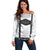 Germany Trachten Lederhose Inspired Off Shoulder Sweater Sable Black