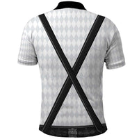 Germany Trachten Lederhose Inspired Polo Shirt Sable Black