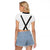 Germany Trachten Lederhose Inspired Raglan Cropped T Shirt Sable Black