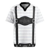Germany Trachten Lederhose Inspired Rugby Jersey Sable Black