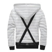 Germany Trachten Lederhose Inspired Sherpa Hoodie Sable Black