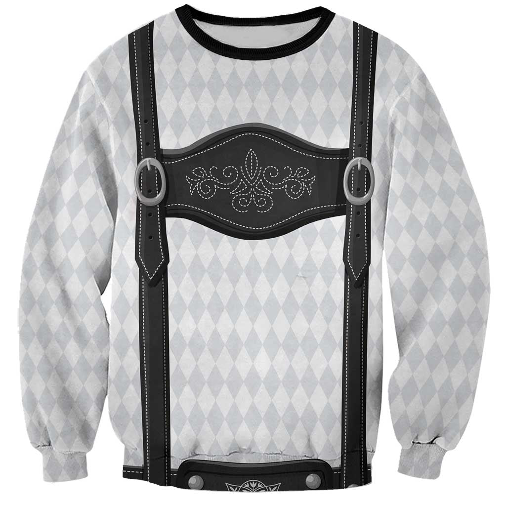 Germany Trachten Lederhose Inspired Sweatshirt Sable Black