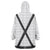 Germany Trachten Lederhose Inspired Wearable Blanket Hoodie Sable Black