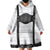 Germany Trachten Lederhose Inspired Wearable Blanket Hoodie Sable Black