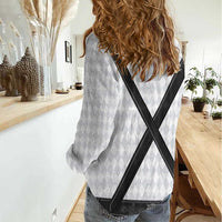 Germany Trachten Lederhose Inspired Women Casual Shirt Sable Black
