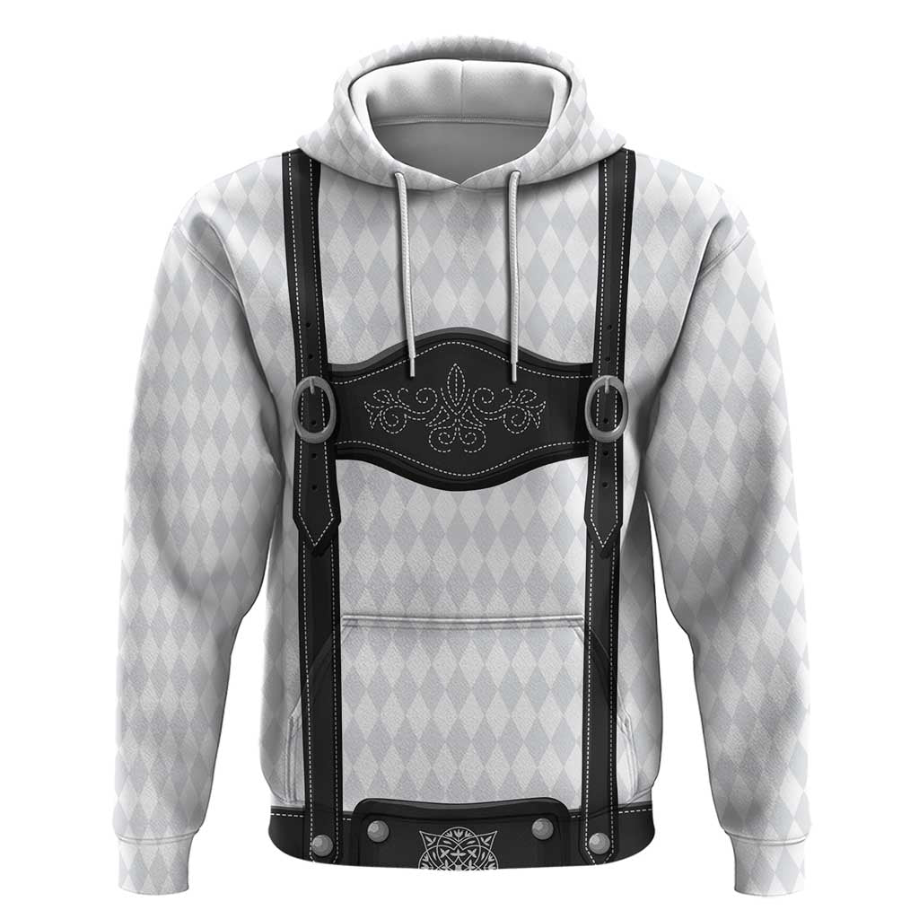Germany Trachten Lederhose Inspired Zip Hoodie Sable Black
