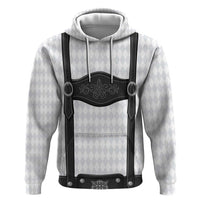 Germany Trachten Lederhose Inspired Zip Hoodie Sable Black