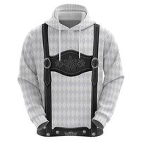 Germany Trachten Lederhose Inspired Zip Hoodie Sable Black