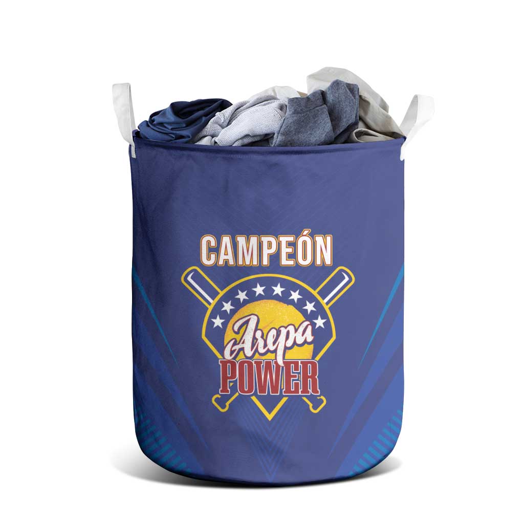 Venezuela Baseball Campeon Laundry Basket Arepa Powers