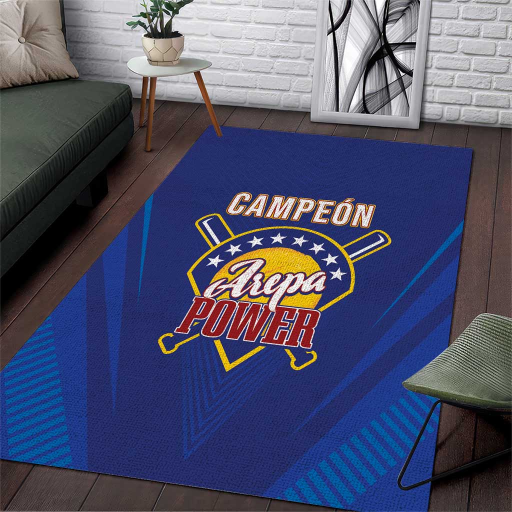 Venezuela Baseball Campeon Area Rug Arepa Powers