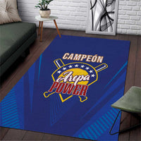 Venezuela Baseball Campeon Area Rug Arepa Powers