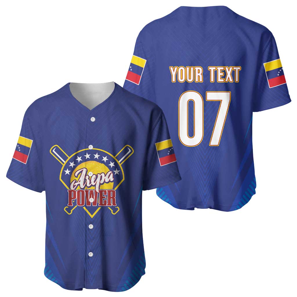 Venezuela Baseball Campeon Custom Baseball Jersey Arepa Powers