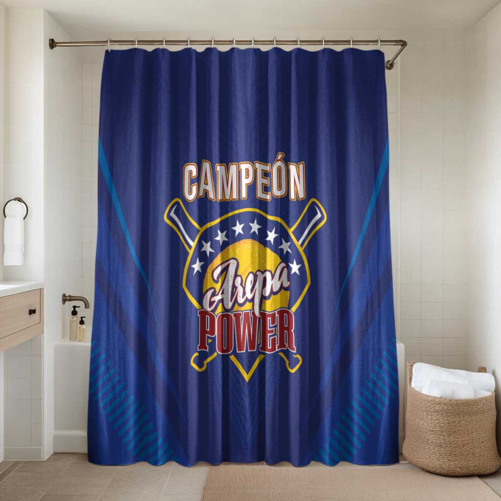 Venezuela Baseball Campeon Bathroom Set Arepa Powers