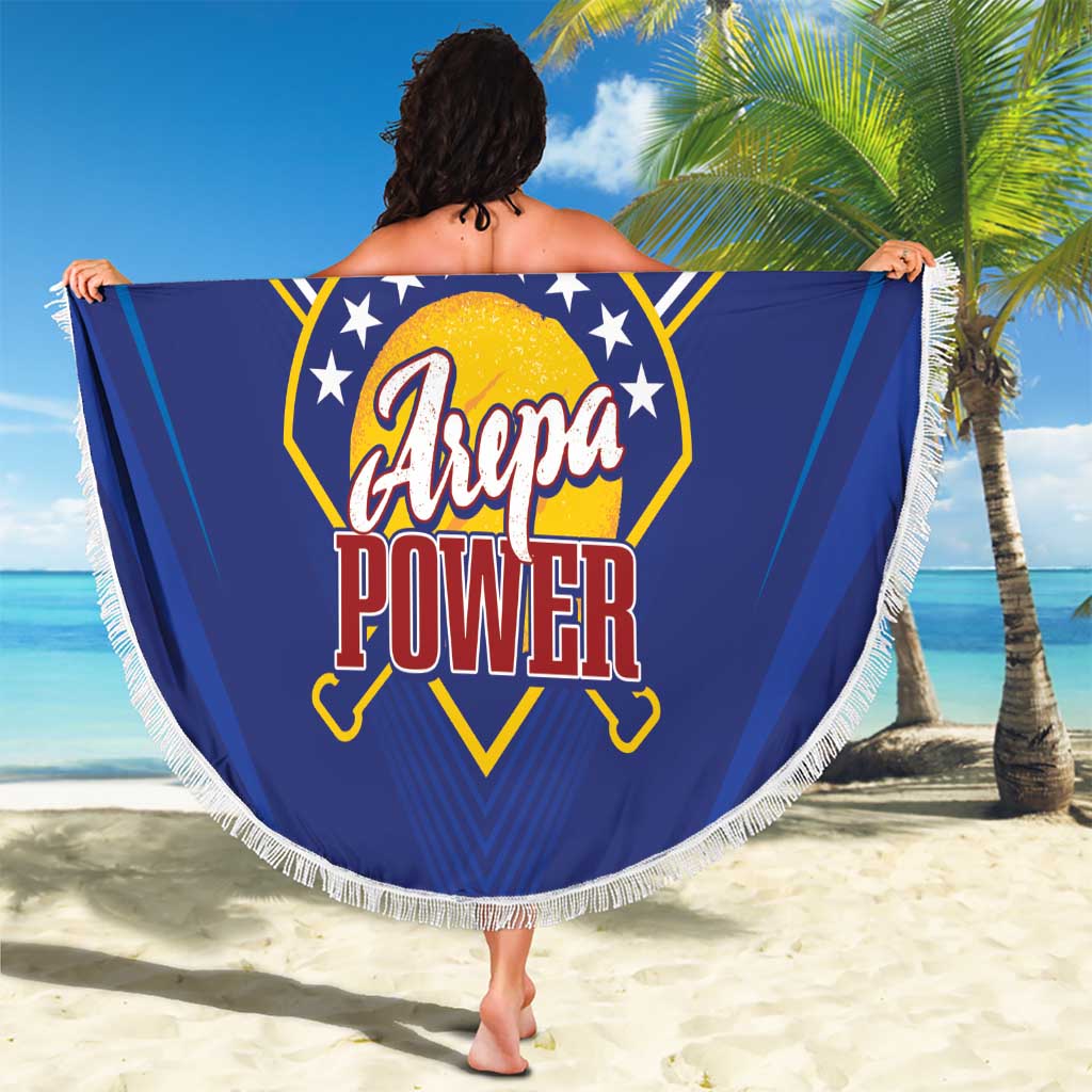 Venezuela Baseball Campeon Beach Blanket Arepa Powers