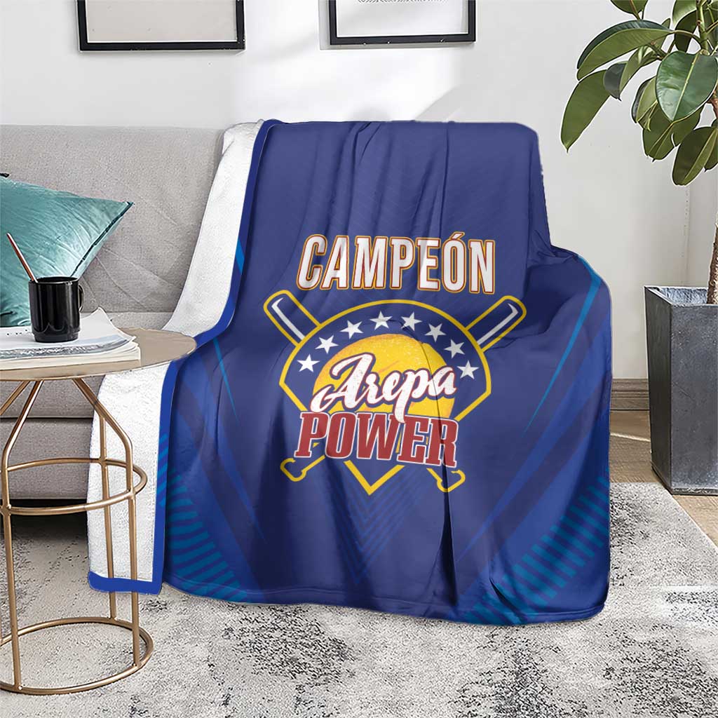 Venezuela Baseball Campeon Blanket Arepa Powers
