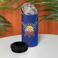 Venezuela Baseball Campeon 4 in 1 Can Cooler Tumbler Arepa Powers
