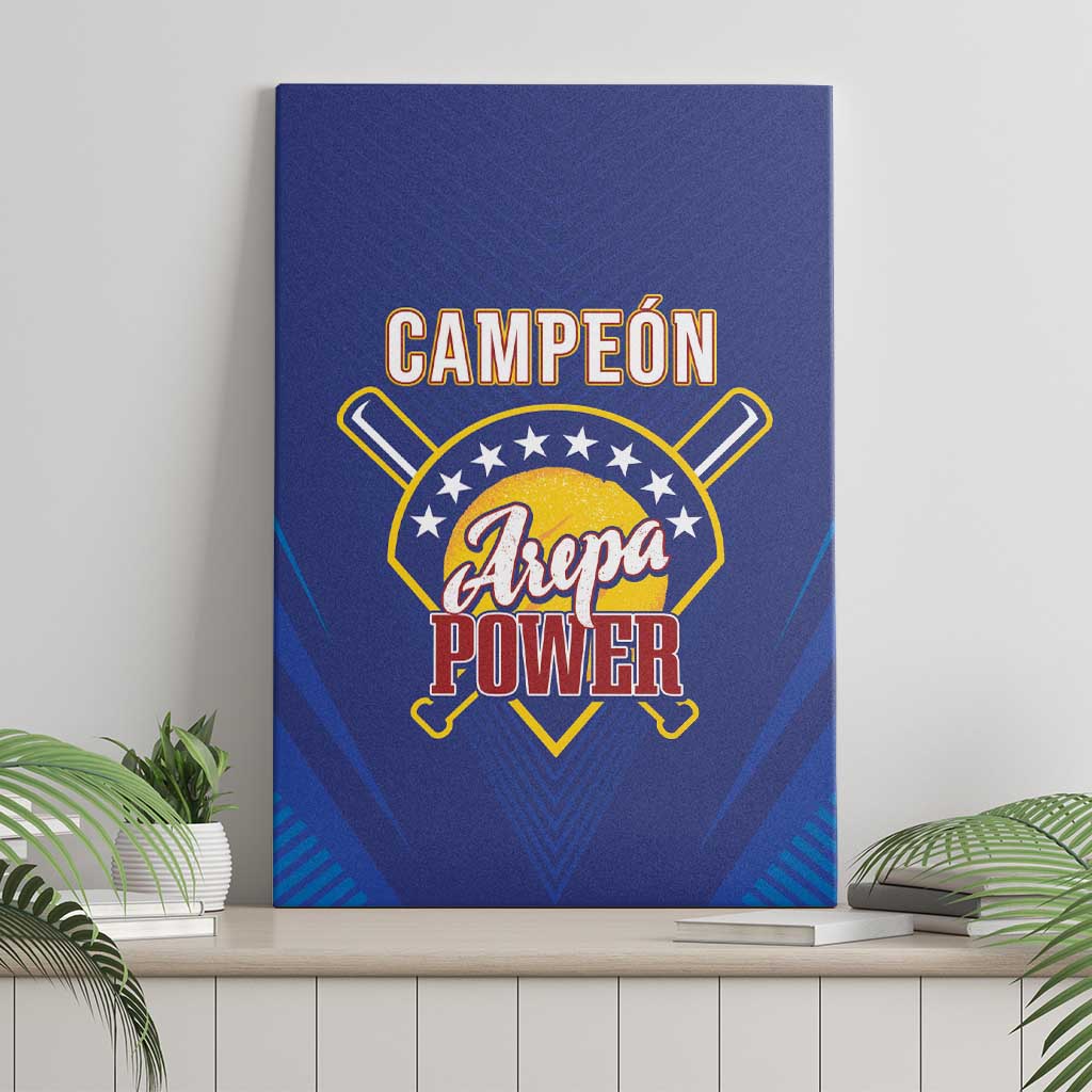 Venezuela Baseball Campeon Canvas Wall Art Arepa Powers