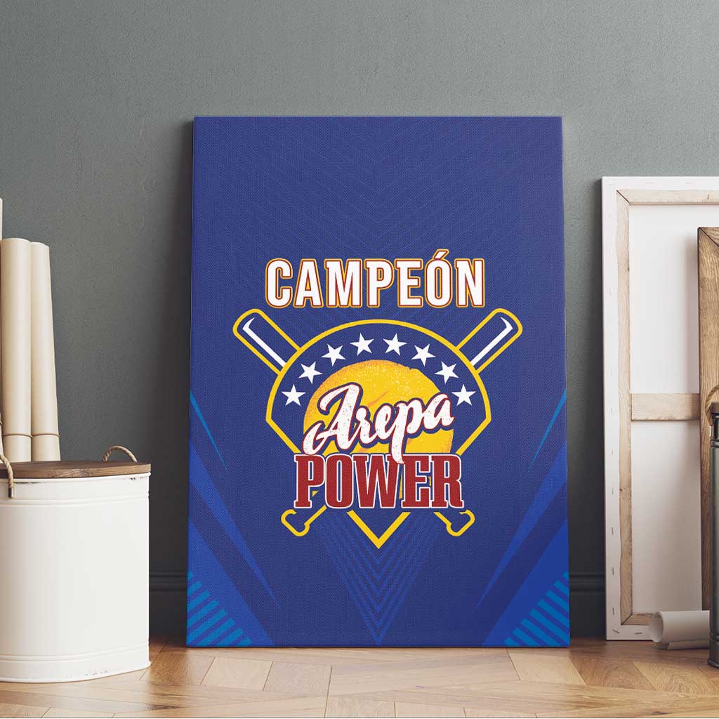 Venezuela Baseball Campeon Canvas Wall Art Arepa Powers