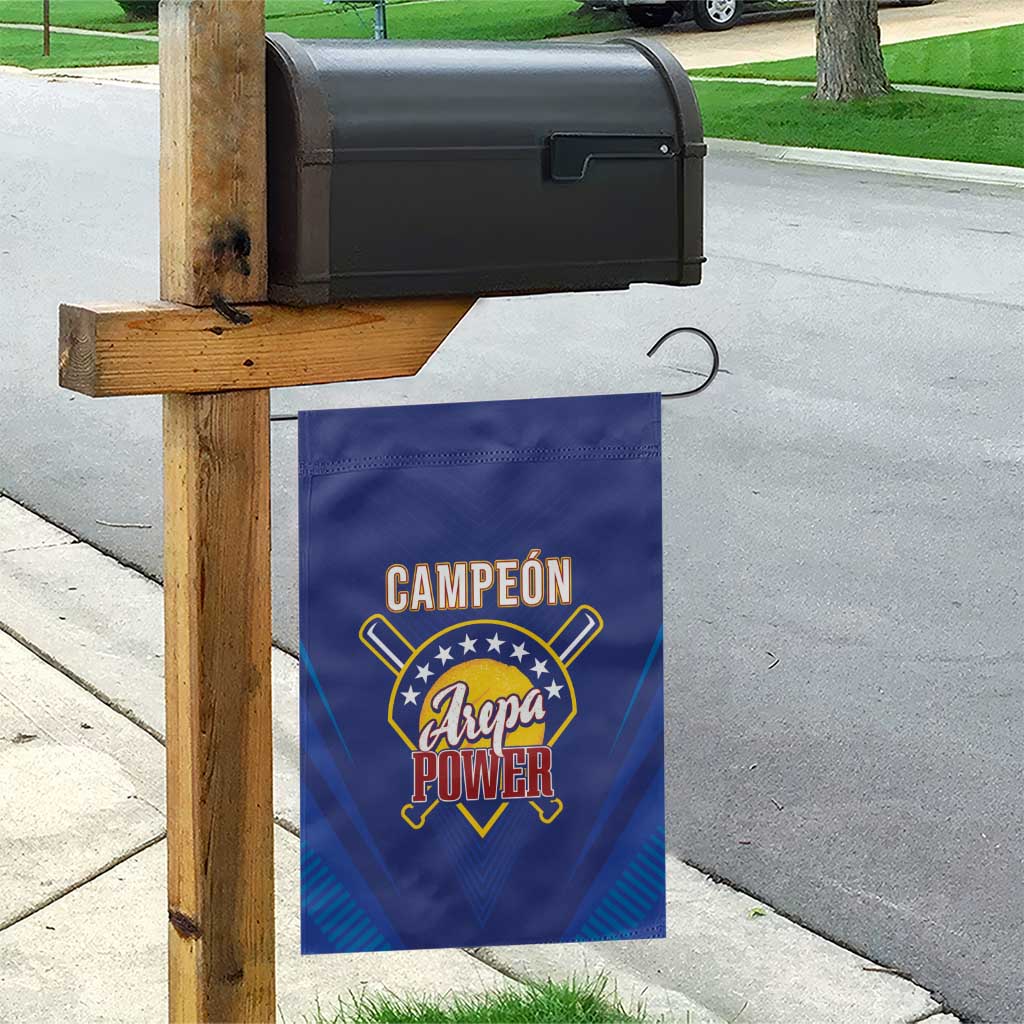 Venezuela Baseball Campeon Garden Flag Arepa Powers