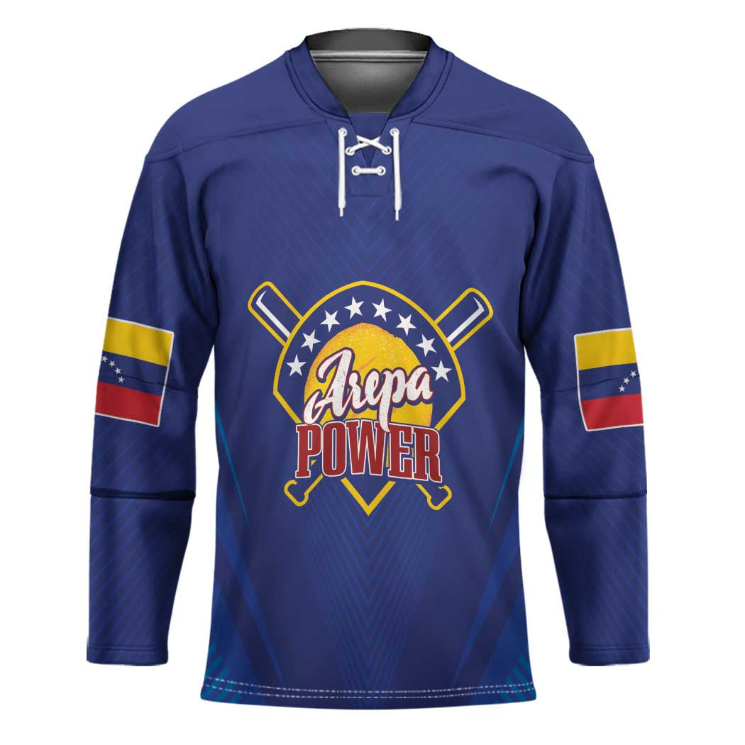 Venezuela Baseball Campeon Custom Hockey Jersey Arepa Powers