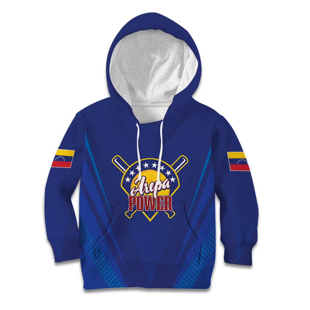 Venezuela Baseball Campeon Custom Kid Hoodie Arepa Powers