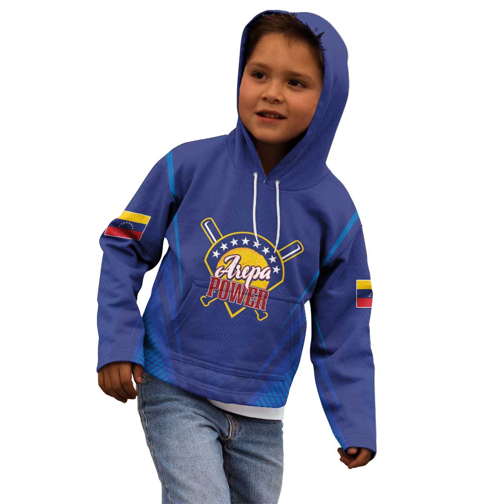 Venezuela Baseball Campeon Custom Kid Hoodie Arepa Powers