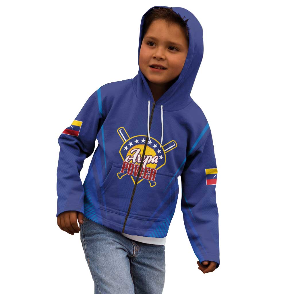 Venezuela Baseball Campeon Custom Kid Hoodie Arepa Powers