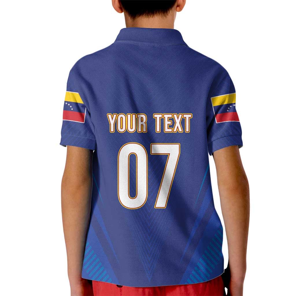 Venezuela Baseball Campeon Custom Kid Polo Shirt Arepa Powers