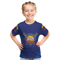 Venezuela Baseball Campeon Custom Kid T Shirt Arepa Powers