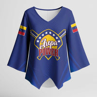 Venezuela Baseball Campeon Custom Kimono Sleeve Blouse Arepa Powers