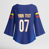 Venezuela Baseball Campeon Custom Kimono Sleeve Blouse Arepa Powers