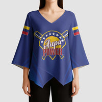 Venezuela Baseball Campeon Custom Kimono Sleeve Blouse Arepa Powers