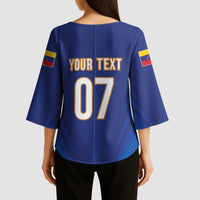 Venezuela Baseball Campeon Custom Kimono Sleeve Blouse Arepa Powers