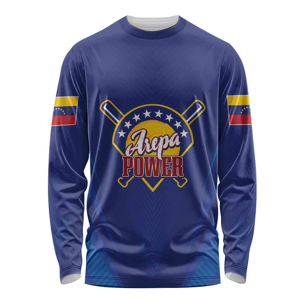 Venezuela Baseball Campeon Custom Long Sleeve Shirt Arepa Powers