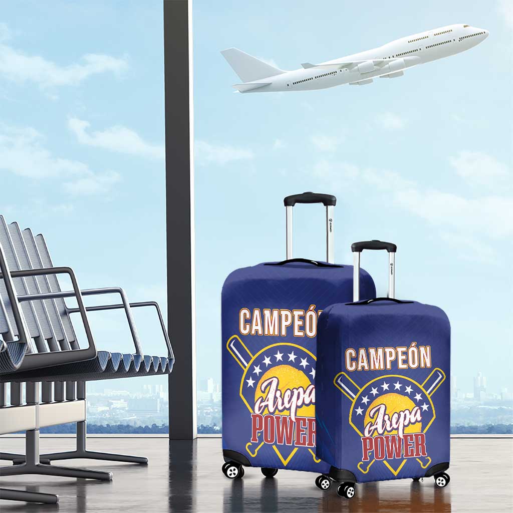 Venezuela Baseball Campeon Luggage Cover Arepa Powers