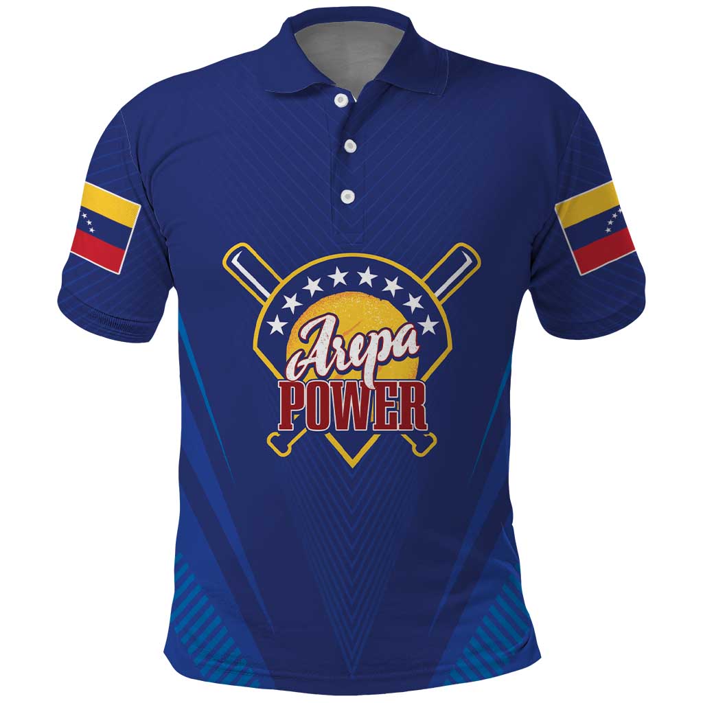 Venezuela Baseball Campeon Custom Polo Shirt Arepa Powers
