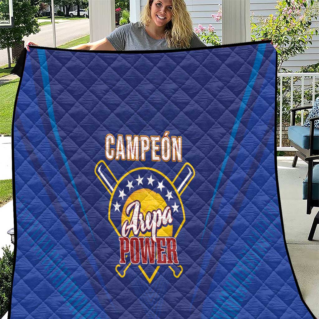 Venezuela Baseball Campeon Quilt Arepa Powers