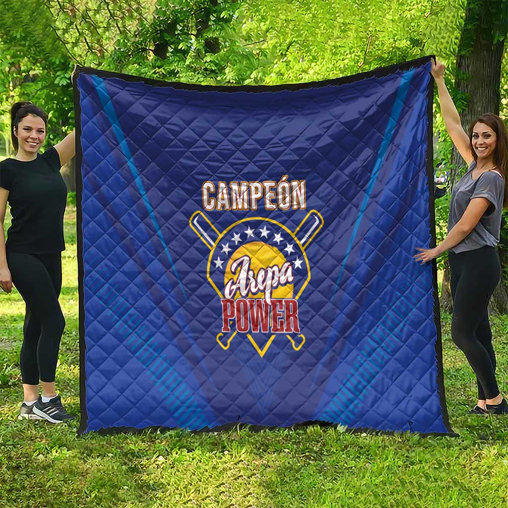 Venezuela Baseball Campeon Quilt Arepa Powers