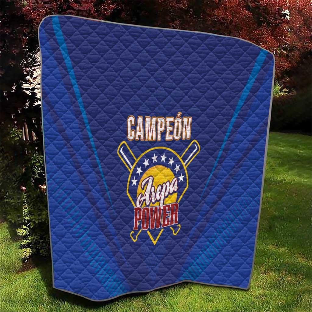 Venezuela Baseball Campeon Quilt Arepa Powers