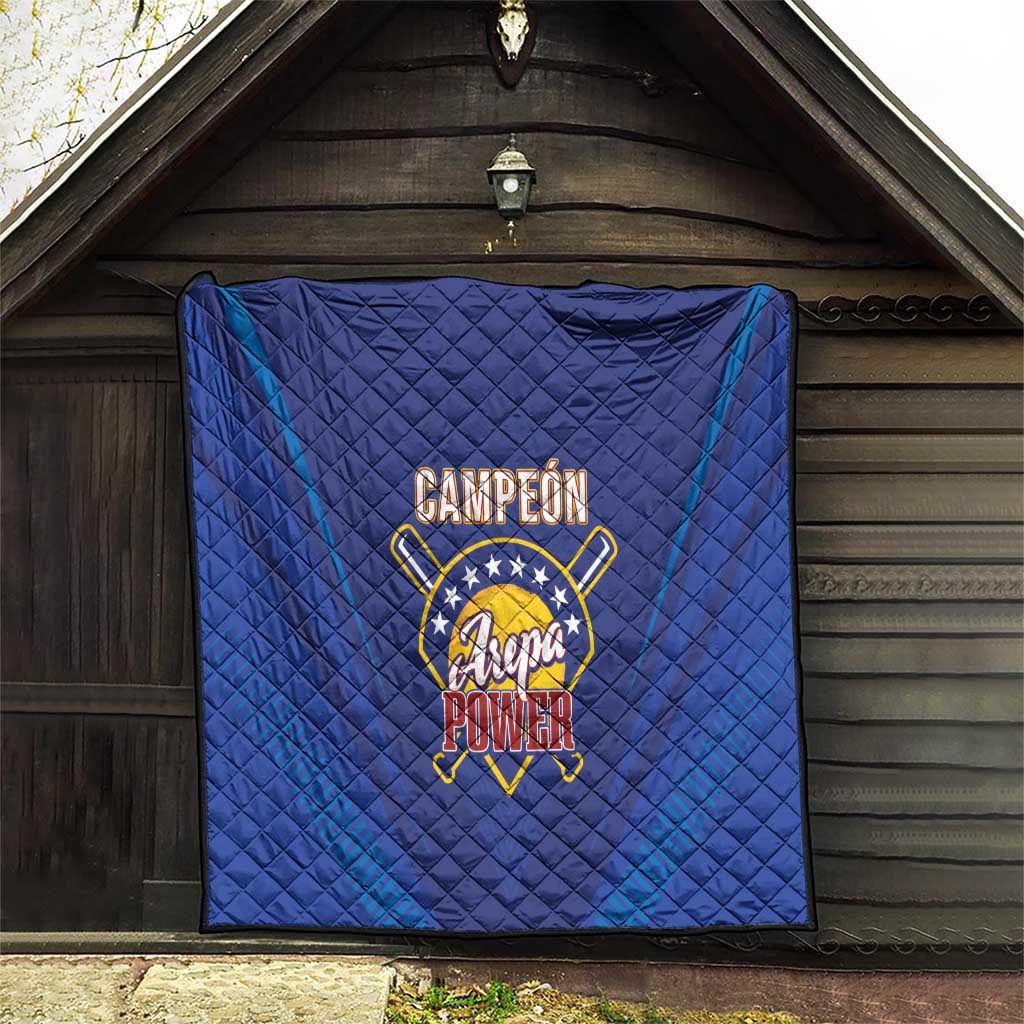 Venezuela Baseball Campeon Quilt Arepa Powers
