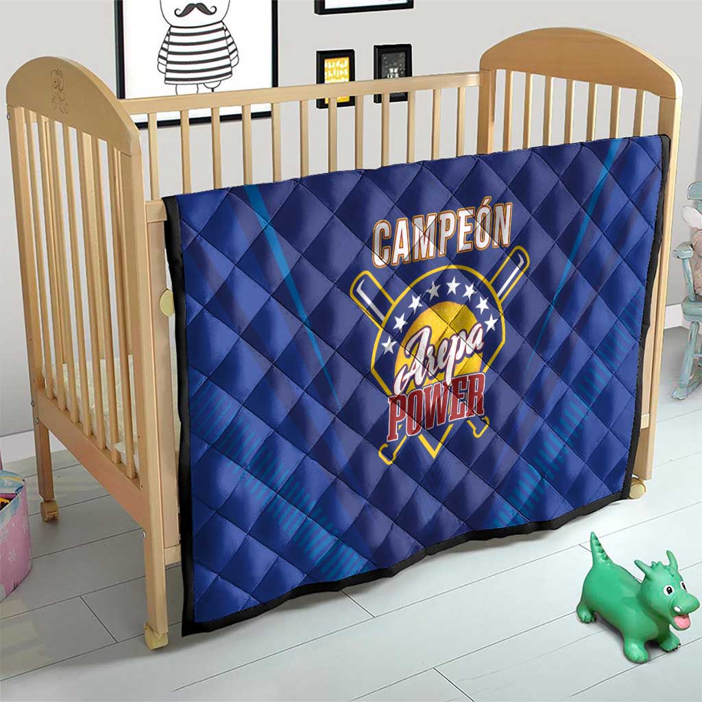 Venezuela Baseball Campeon Quilt Arepa Powers