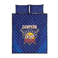 Venezuela Baseball Campeon Quilt Bed Set Arepa Powers