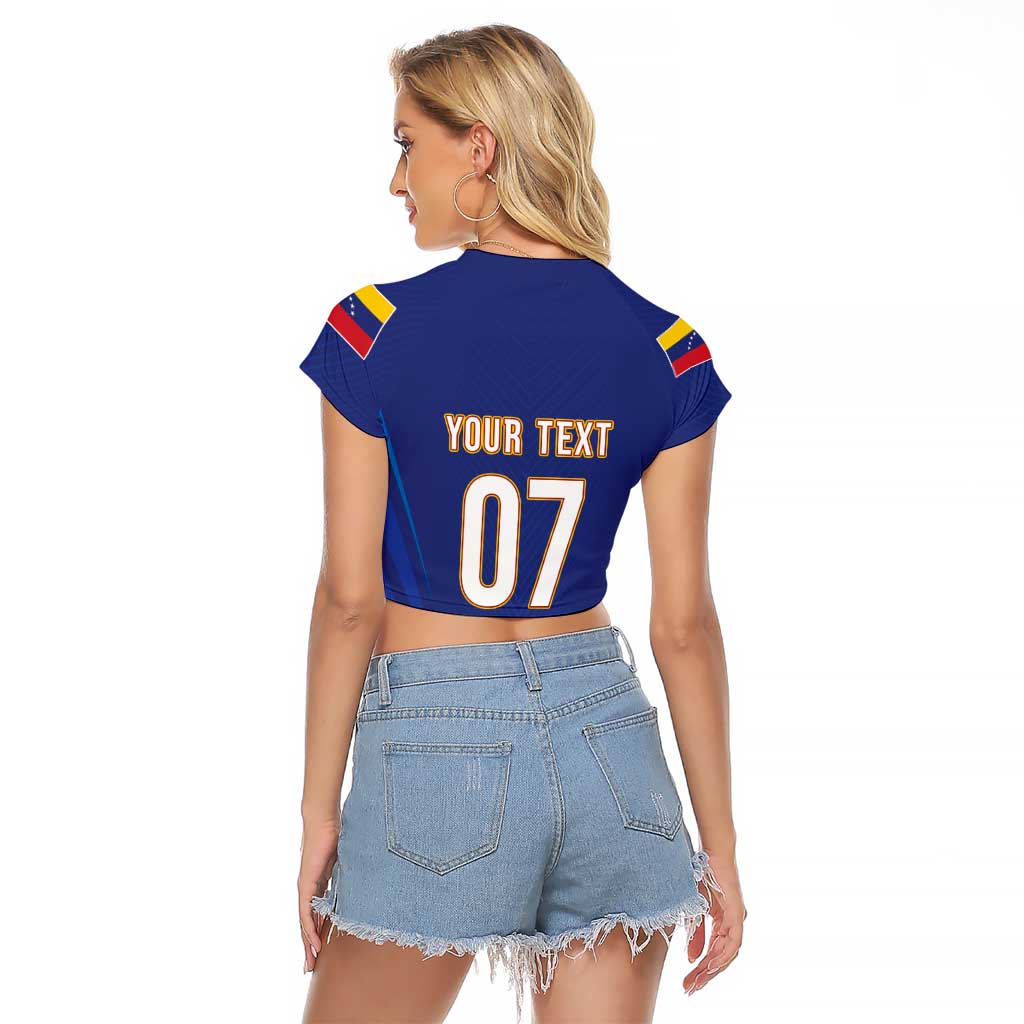 Venezuela Baseball Campeon Custom Raglan Cropped T Shirt Arepa Powers