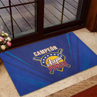 Venezuela Baseball Campeon Rubber Doormat Arepa Powers