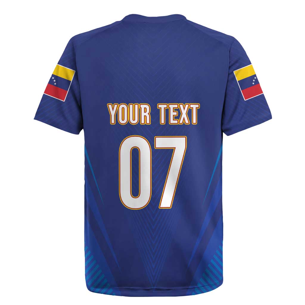 Venezuela Baseball Campeon Custom Rugby Jersey Arepa Powers