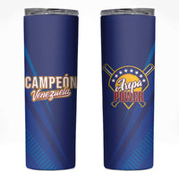 Venezuela Baseball Campeon Skinny Tumbler Arepa Powers
