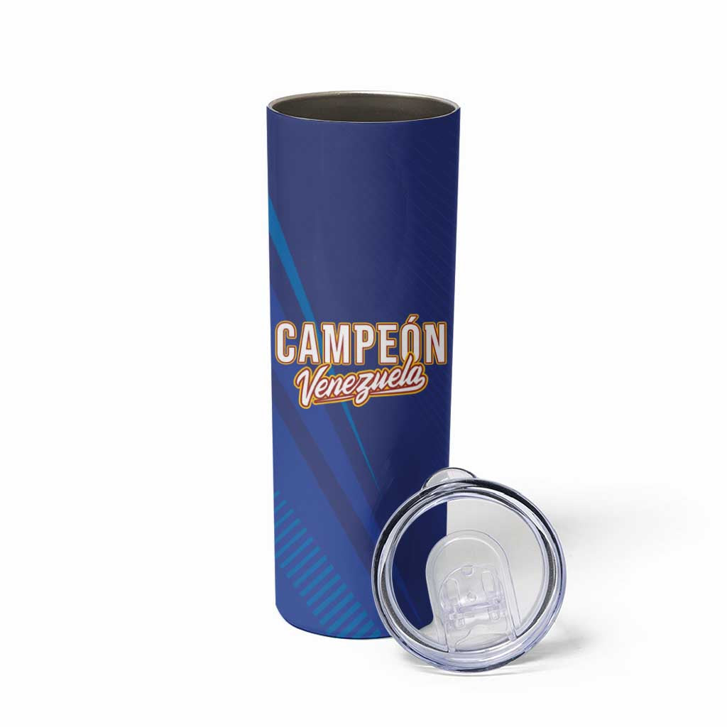 Venezuela Baseball Campeon Skinny Tumbler Arepa Powers