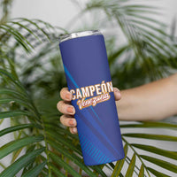 Venezuela Baseball Campeon Skinny Tumbler Arepa Powers