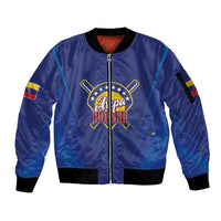 Venezuela Baseball Campeon Custom Sleeve Zip Bomber Jacket Arepa Powers