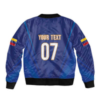 Venezuela Baseball Campeon Custom Sleeve Zip Bomber Jacket Arepa Powers